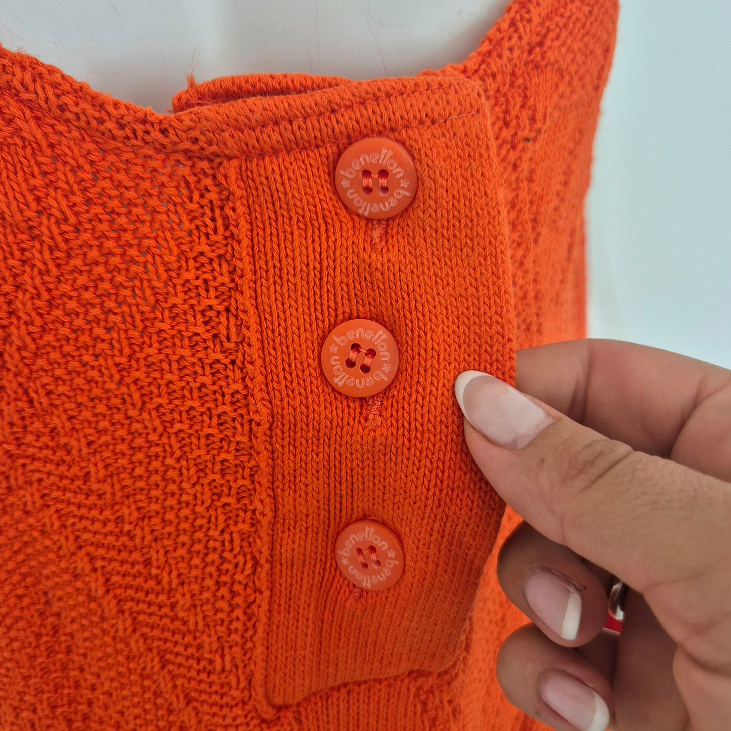 Benetton | Abito oversize vintage arancione