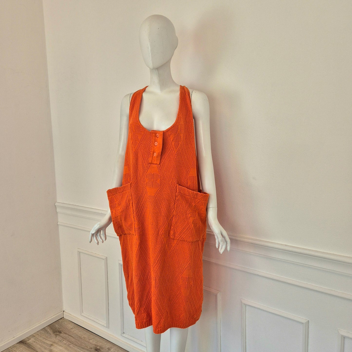 Benetton | Abito oversize vintage arancione