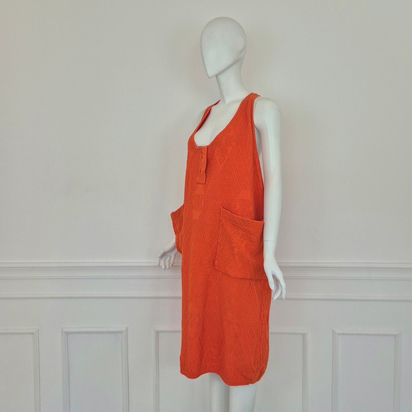 Benetton | Abito oversize vintage arancione