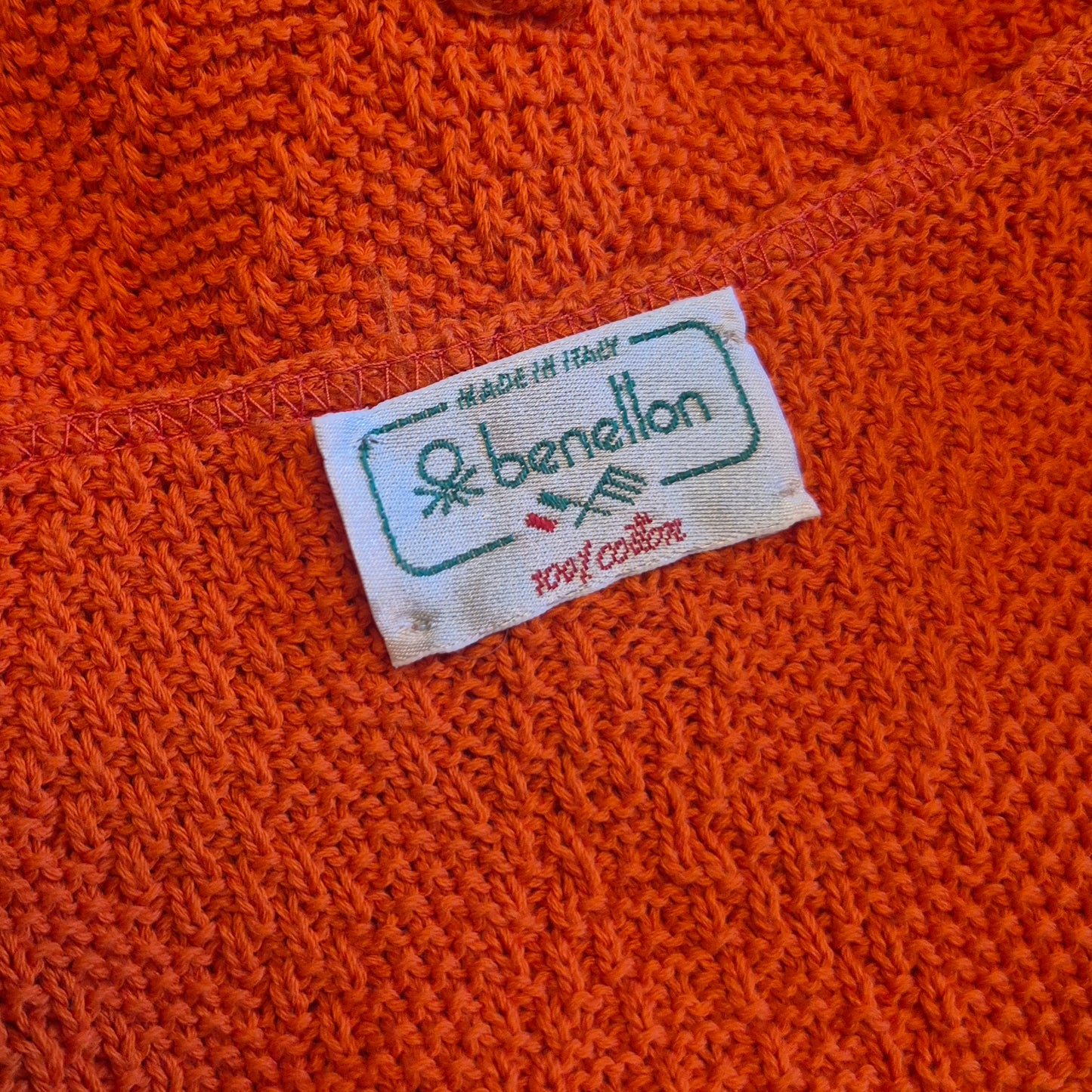 Benetton | Abito oversize vintage arancione