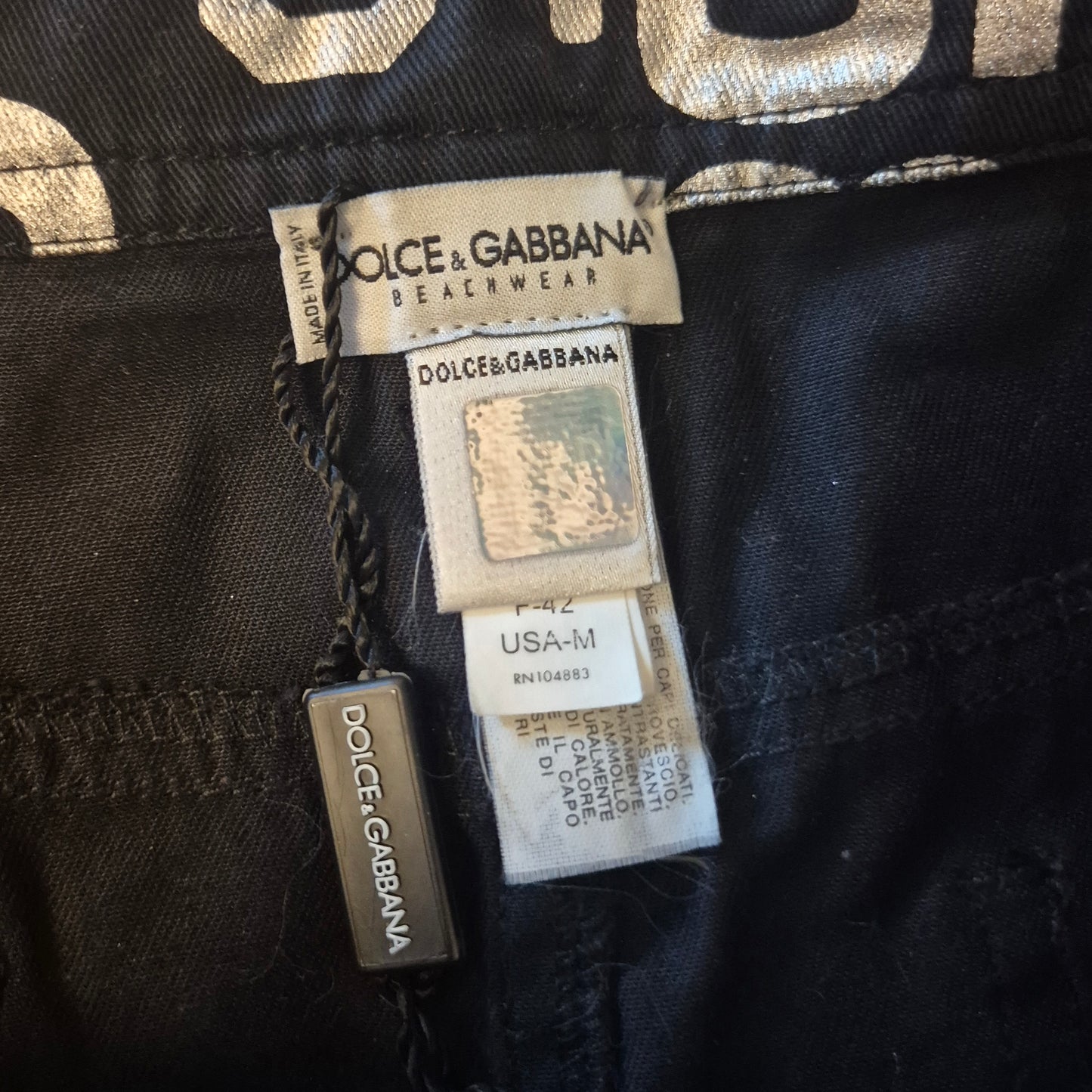 Dolce&Gabbana | Minigonna stampa lettere e numeri
