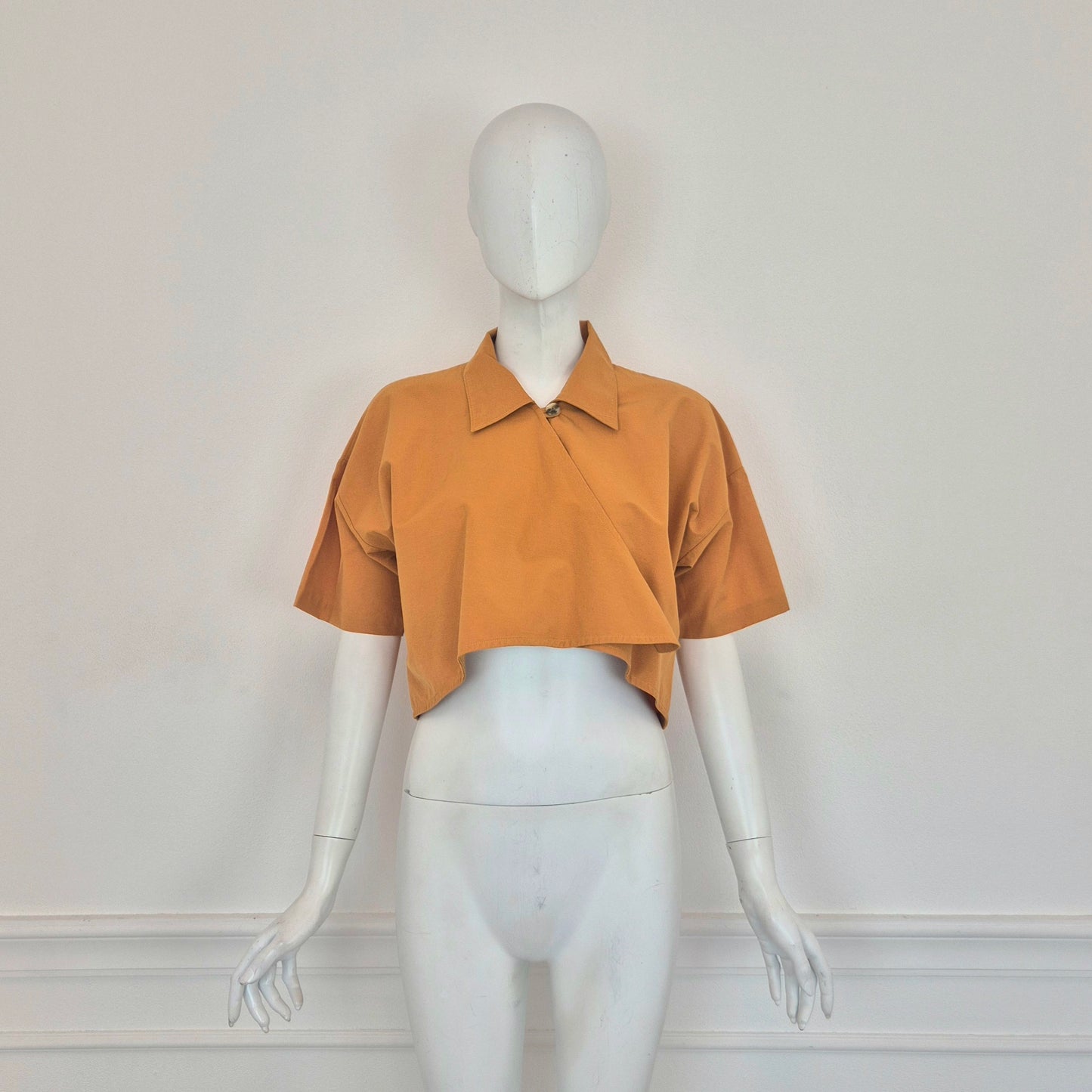 Romeo Gigli | Camicetta cropped zafferano