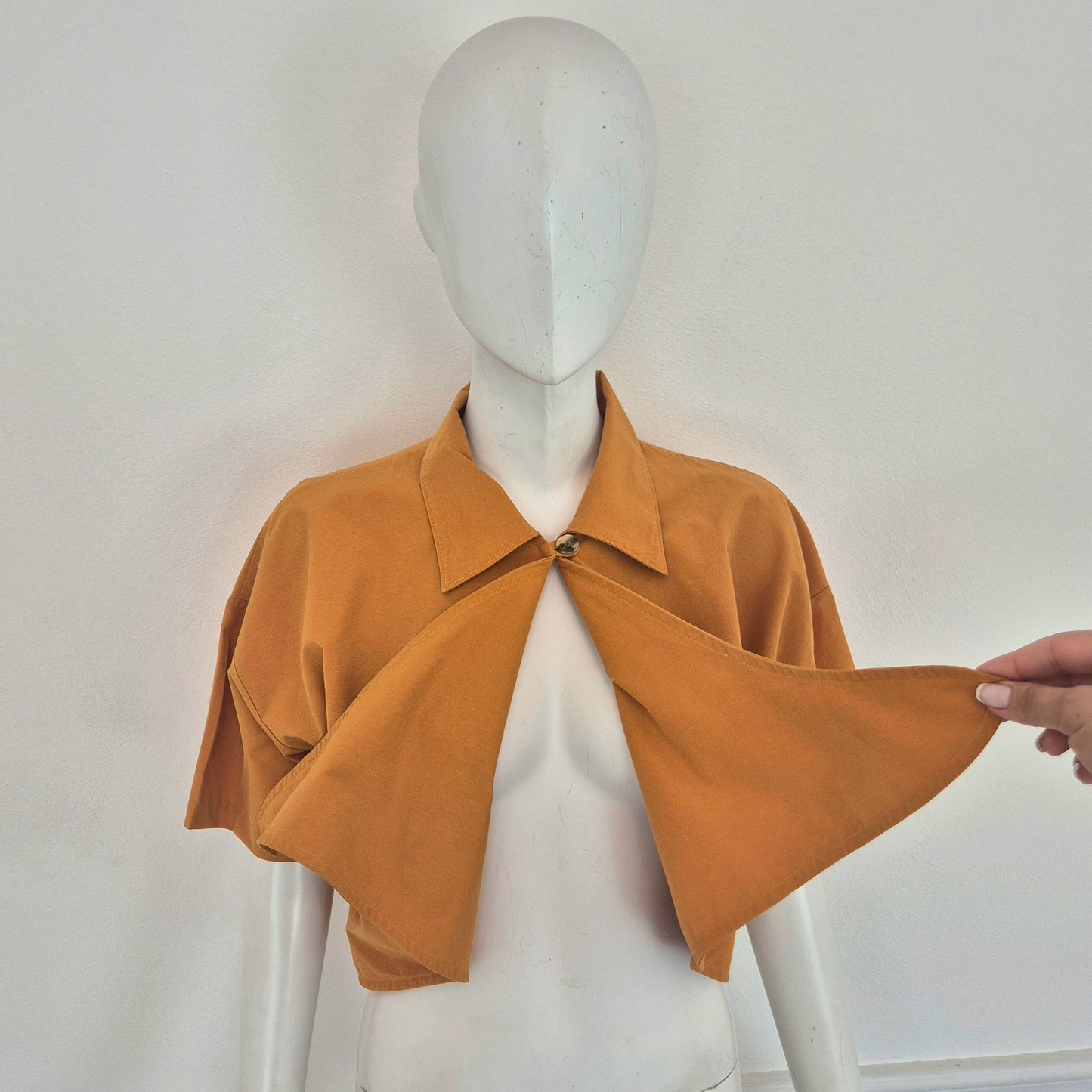 Romeo Gigli | Camicetta cropped zafferano