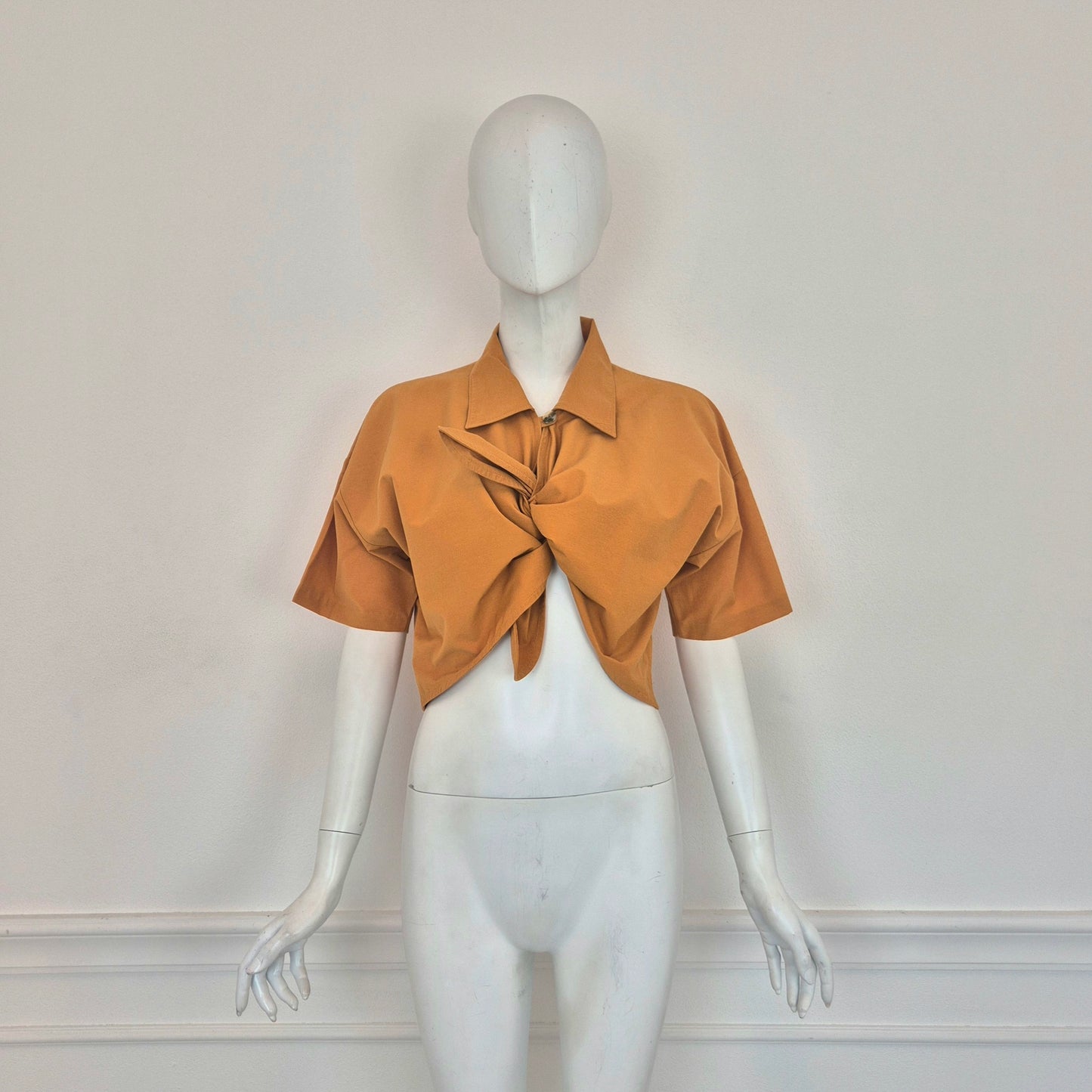Romeo Gigli | Camicetta cropped zafferano