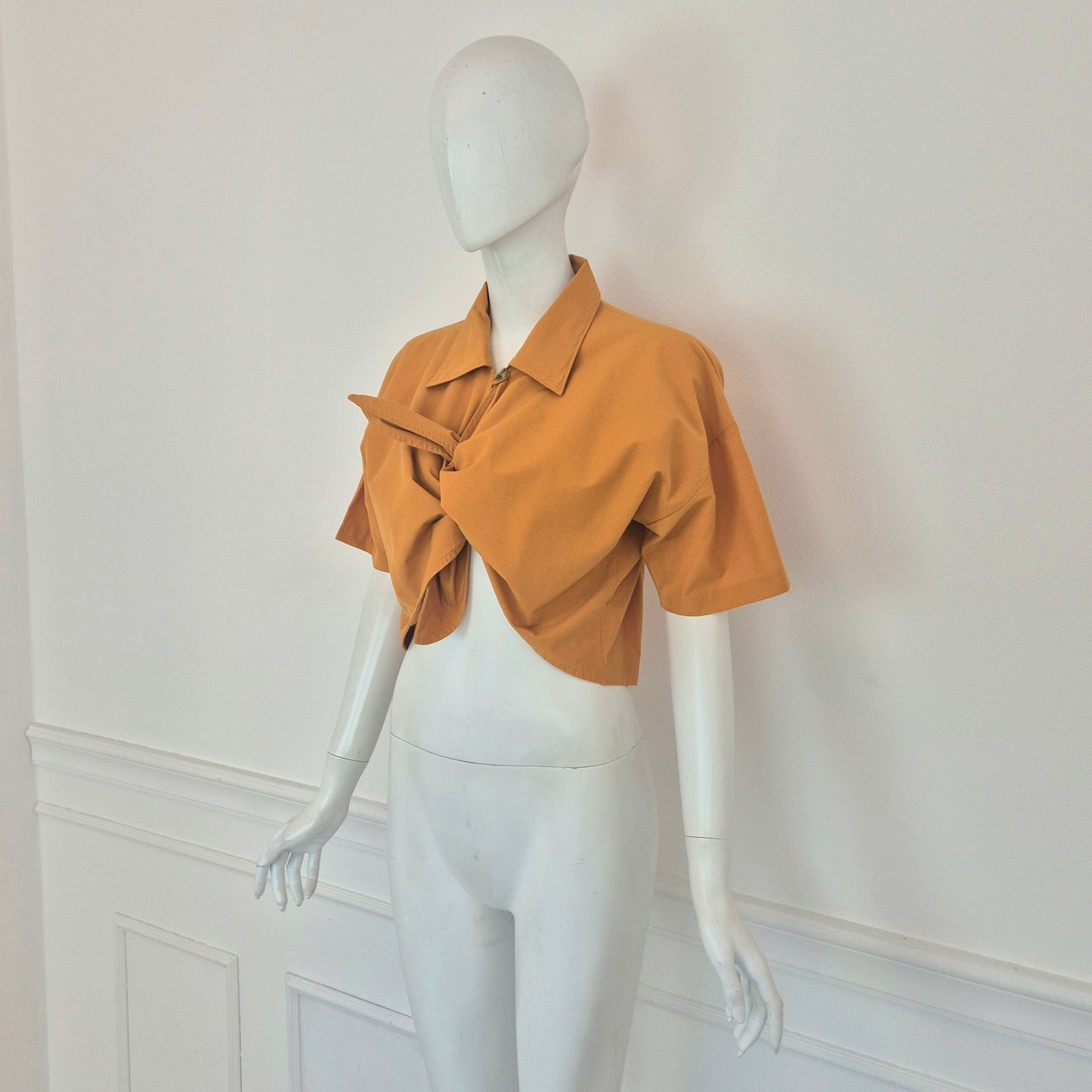 Romeo Gigli | Camicetta cropped zafferano
