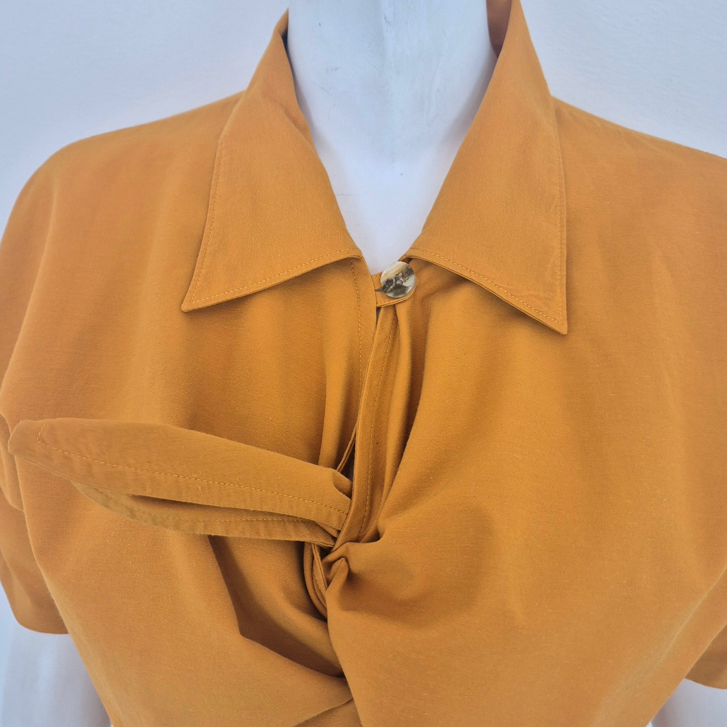Romeo Gigli | Camicetta cropped zafferano