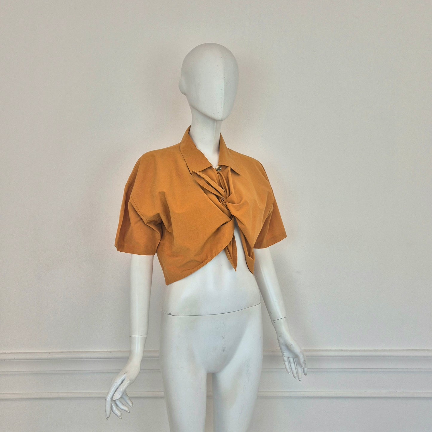 Romeo Gigli | Camicetta cropped zafferano