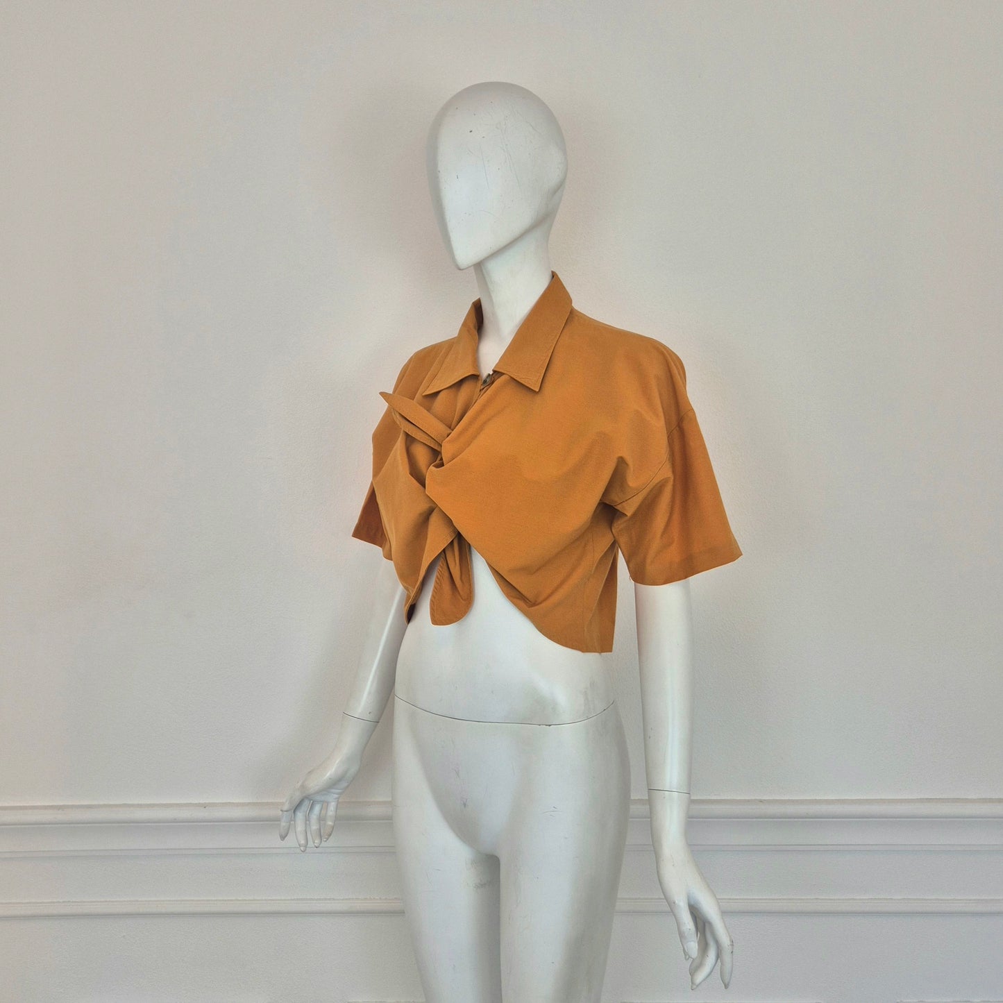 Romeo Gigli | Camicetta cropped zafferano