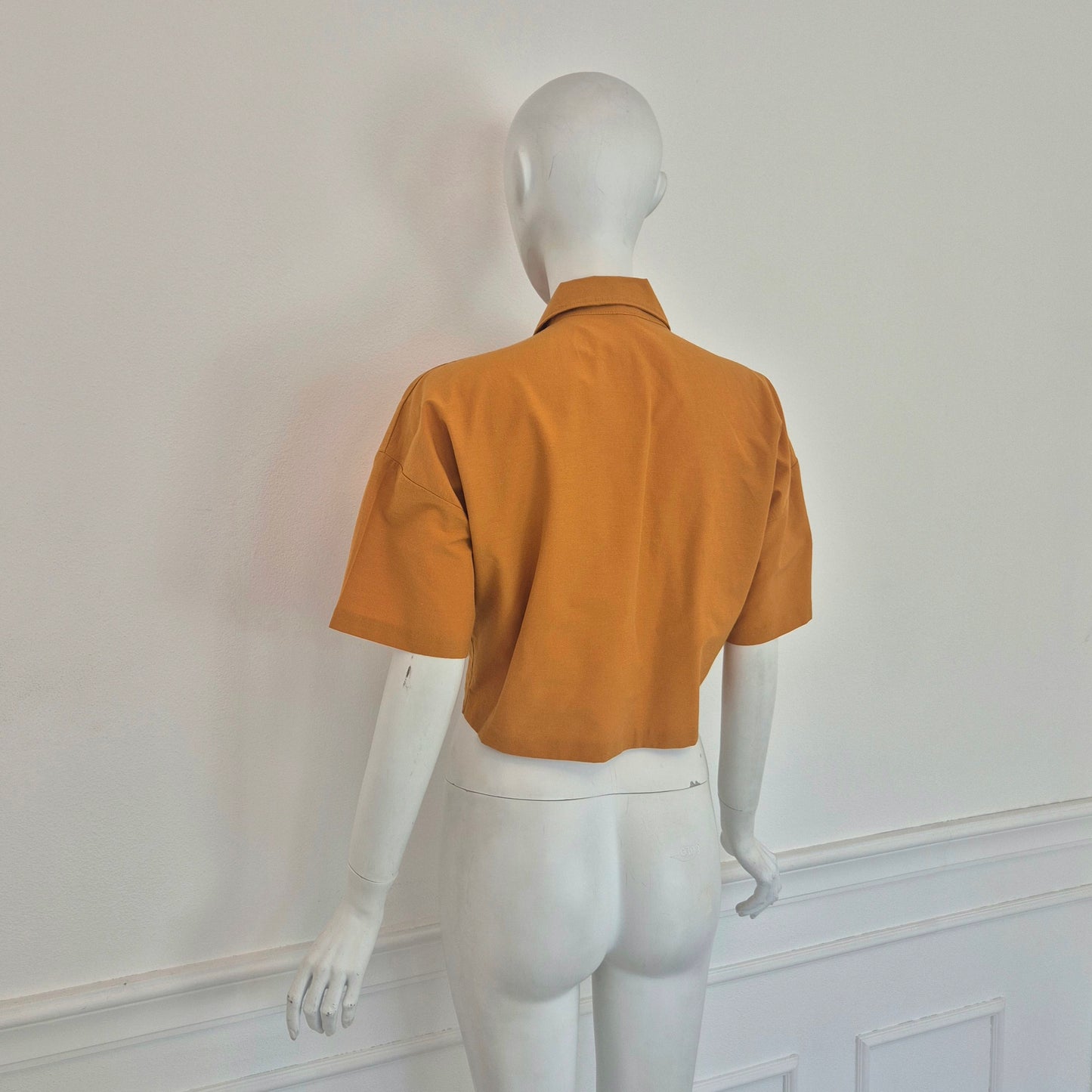 Romeo Gigli | Camicetta cropped zafferano