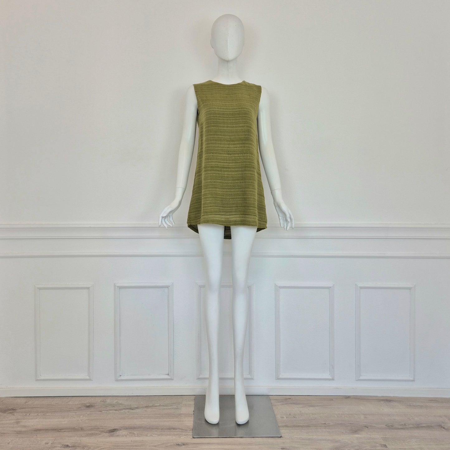Romeo Gigli | Top verde tessuto grezzo