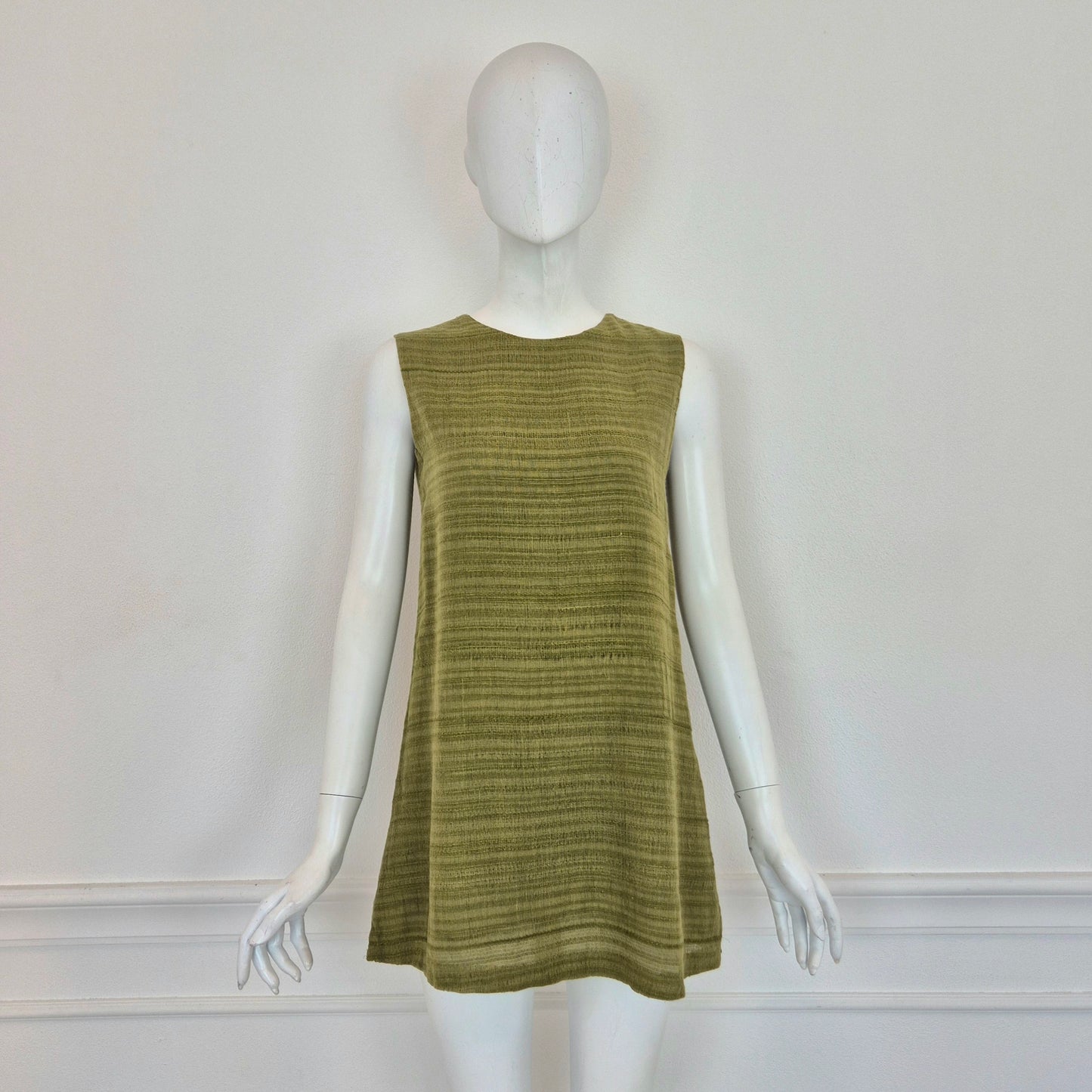 Romeo Gigli | Top verde tessuto grezzo