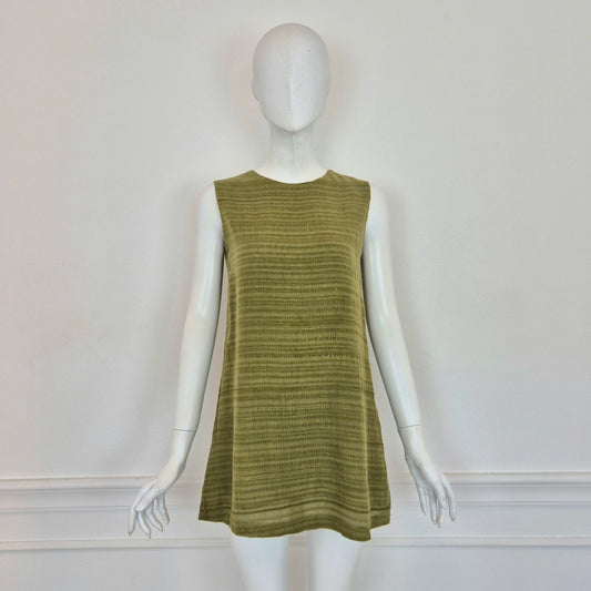 Romeo Gigli | Top verde tessuto grezzo