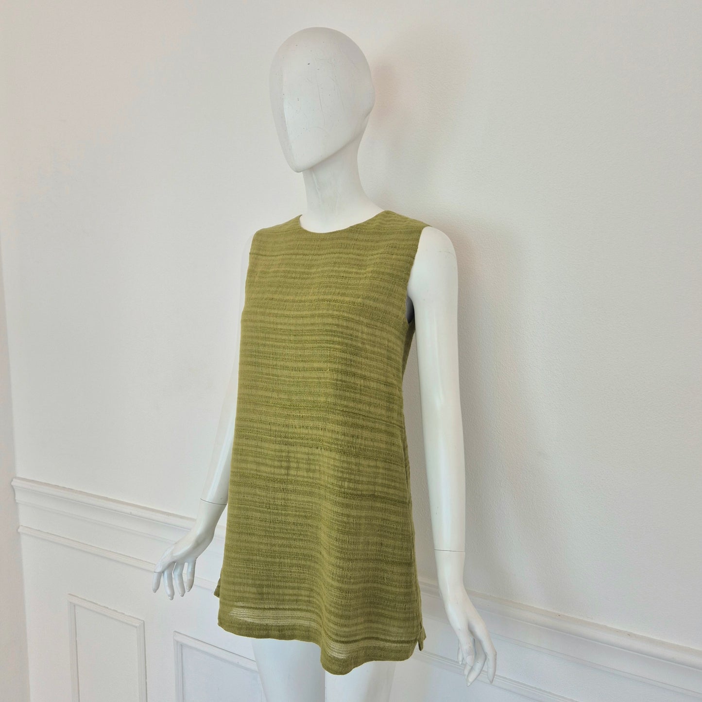 Romeo Gigli | Top verde tessuto grezzo