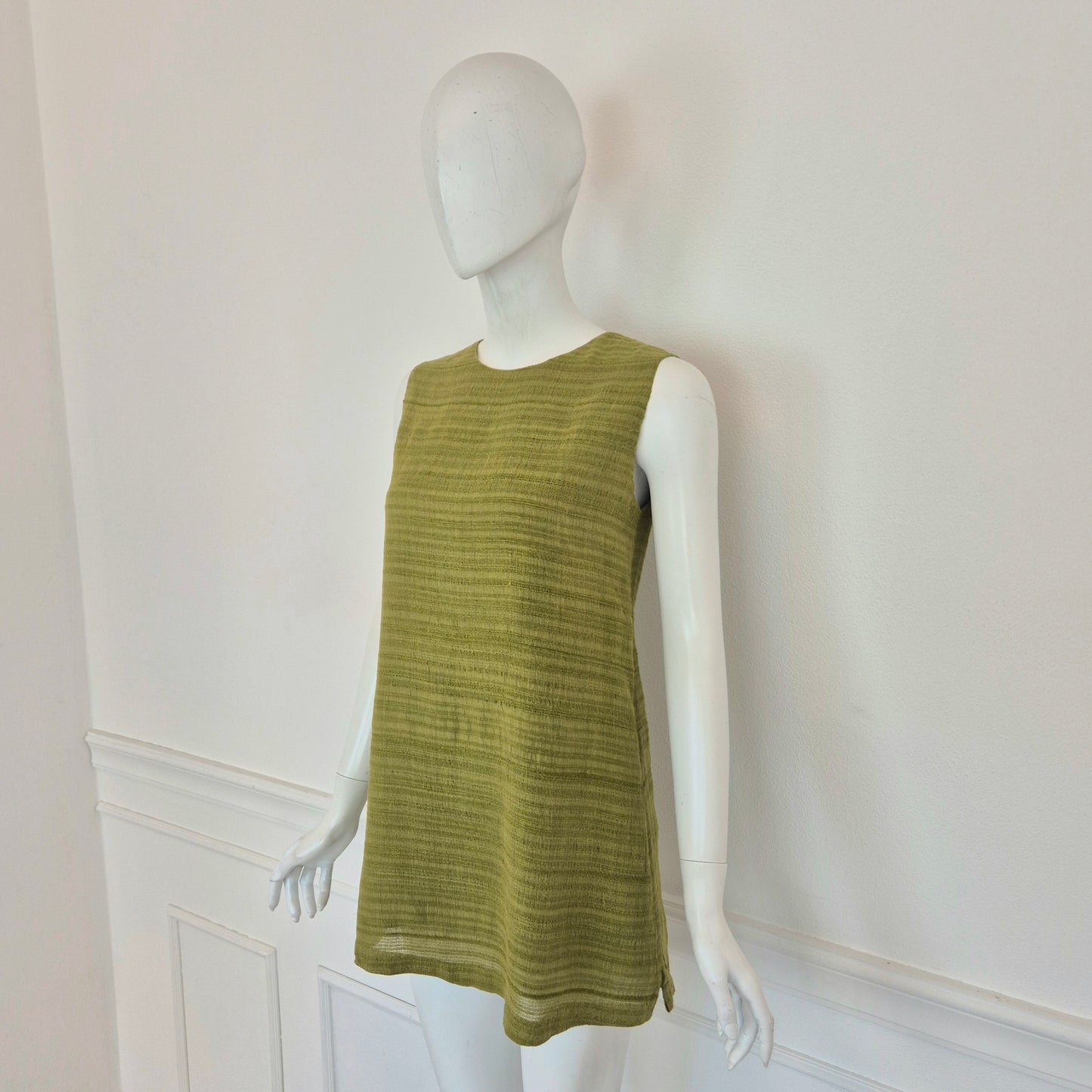 Romeo Gigli | Top verde tessuto grezzo