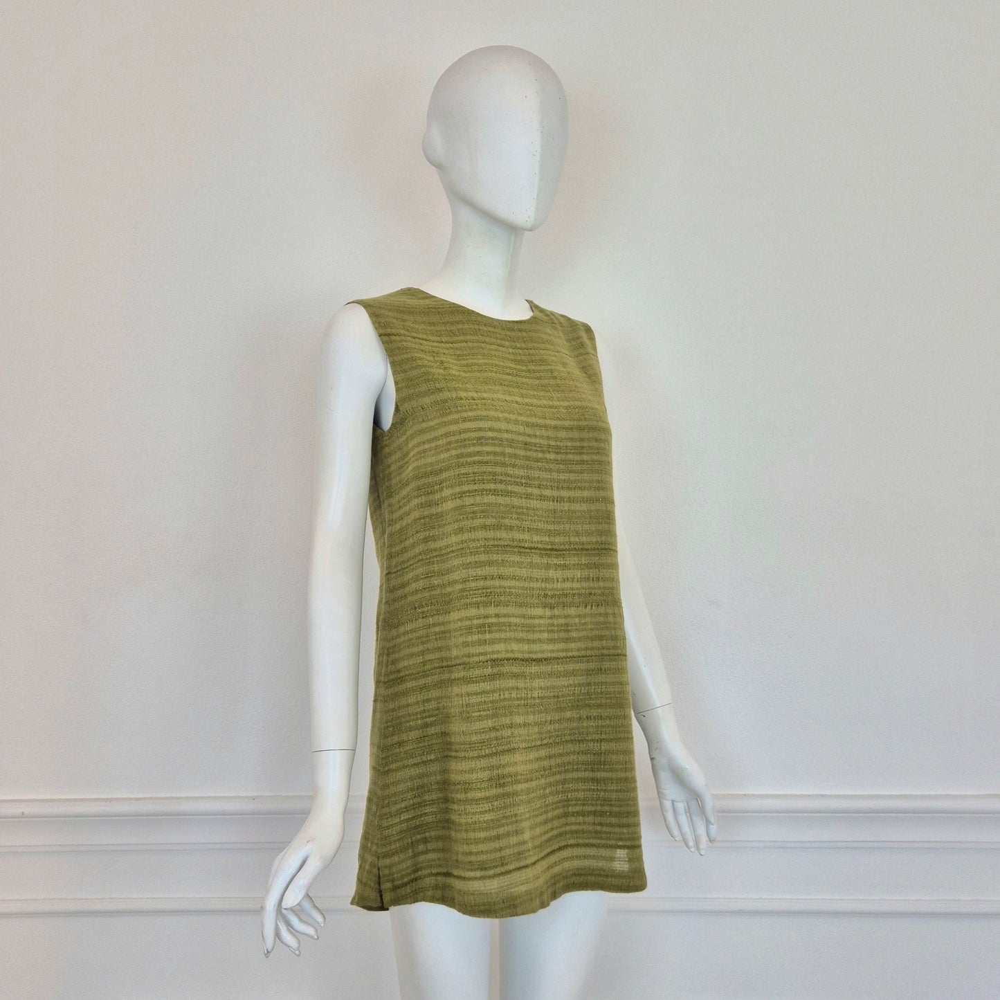 Romeo Gigli | Top verde tessuto grezzo