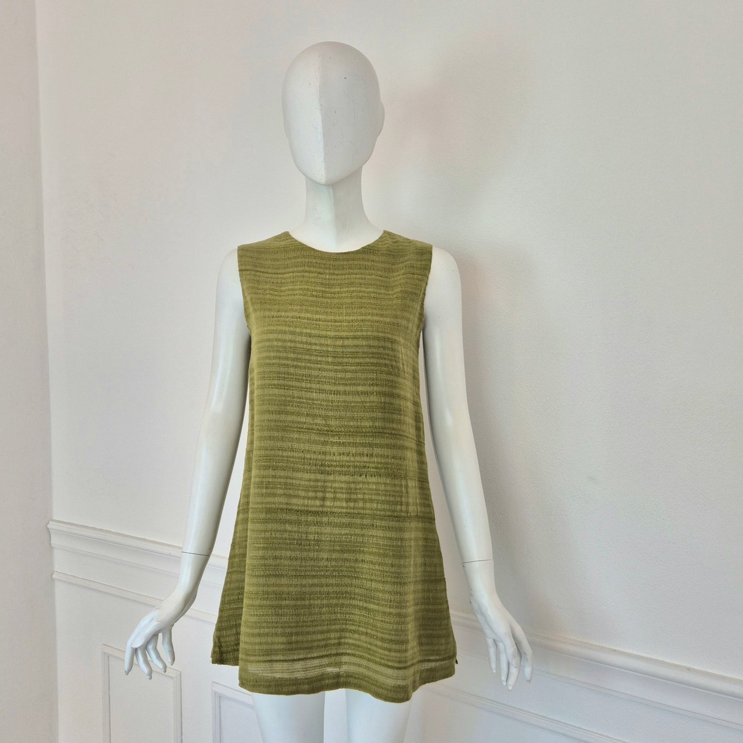 Romeo Gigli | Top verde tessuto grezzo