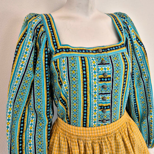 Yves Saint Laurent | Abito vintage anni '70 stile Drindl