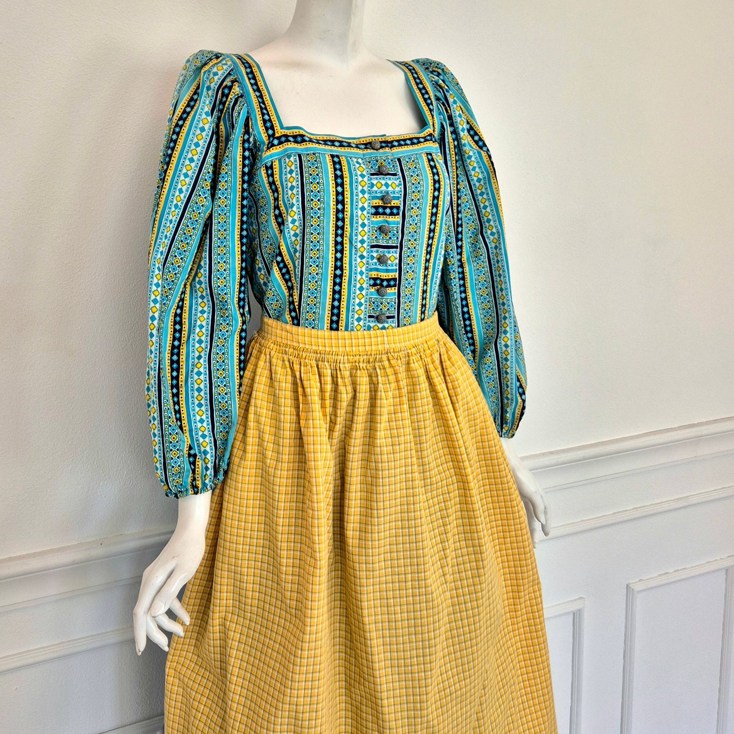 Yves Saint Laurent | Abito vintage anni '70 stile Drindl