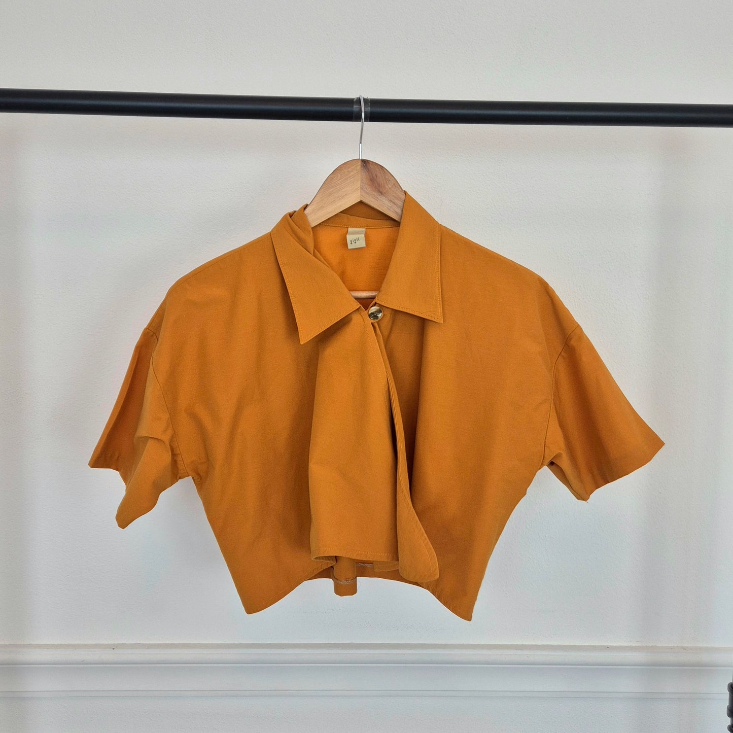 Romeo Gigli | Camicetta cropped zafferano