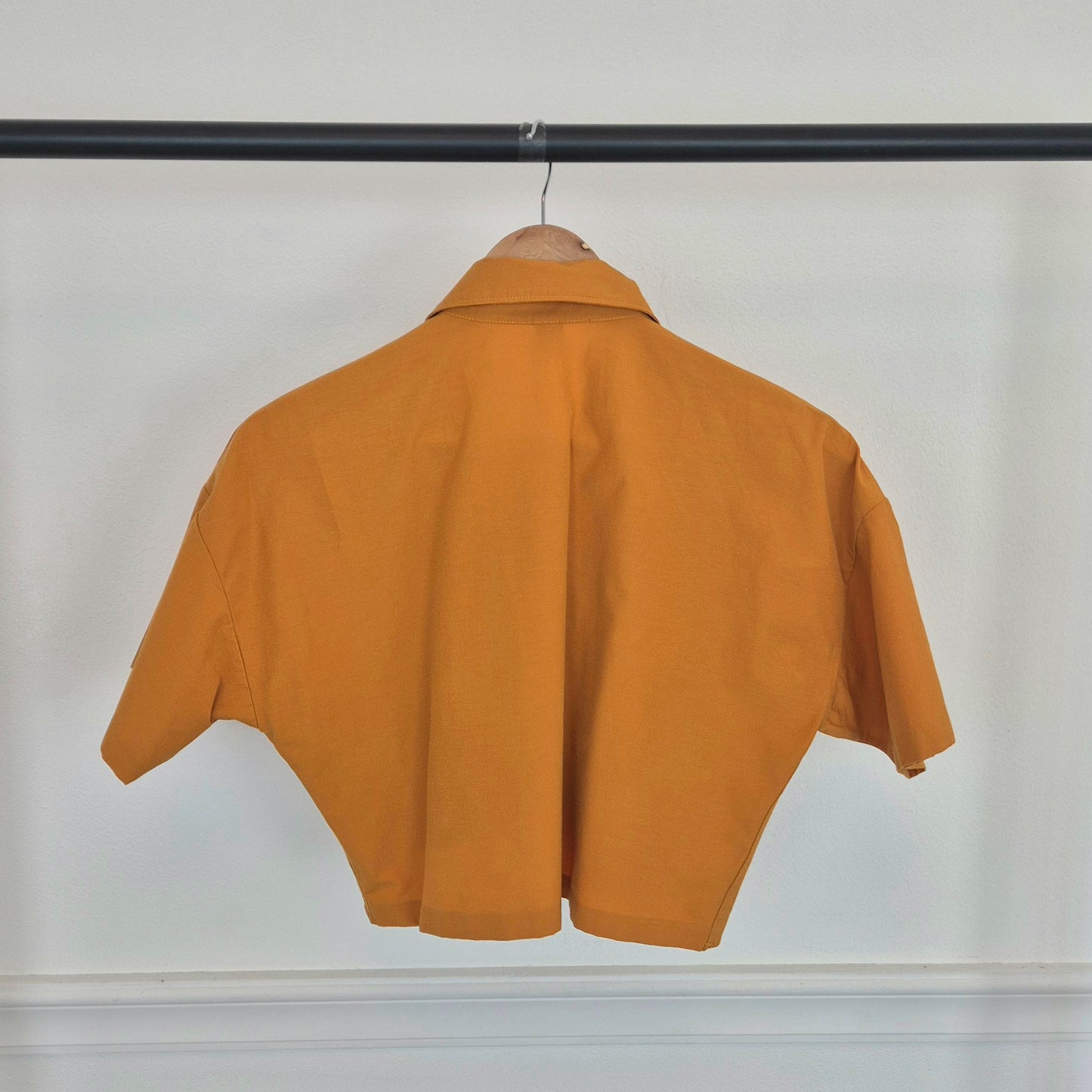 Romeo Gigli | Camicetta cropped zafferano