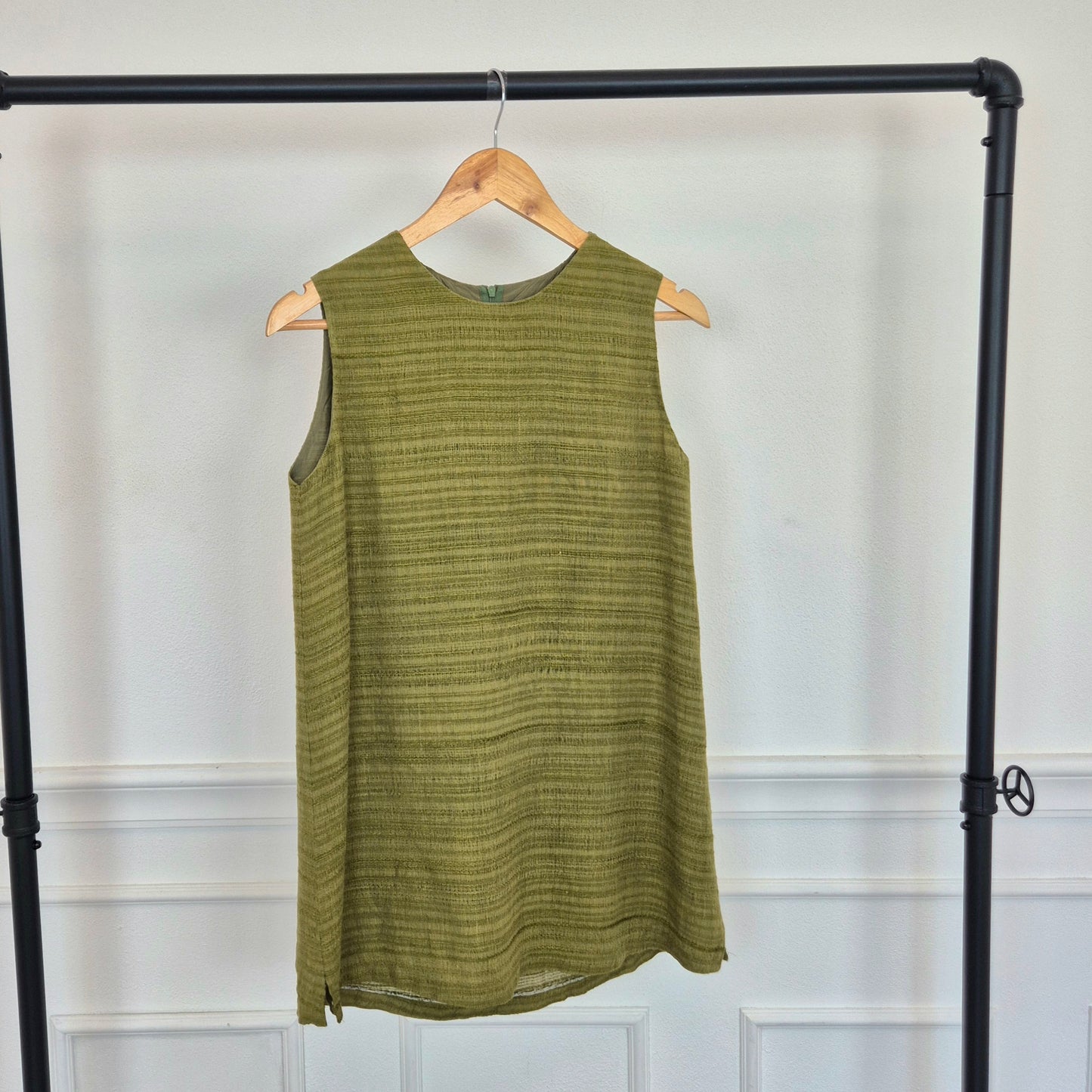 Romeo Gigli | Top verde tessuto grezzo