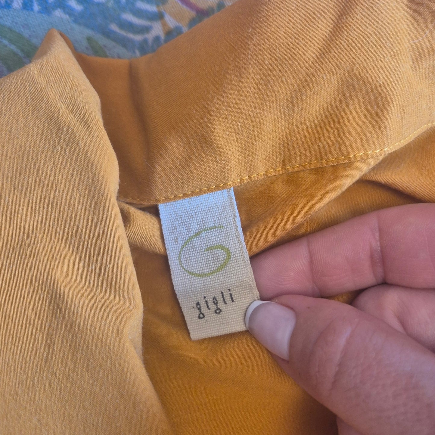Romeo Gigli | Camicetta cropped zafferano