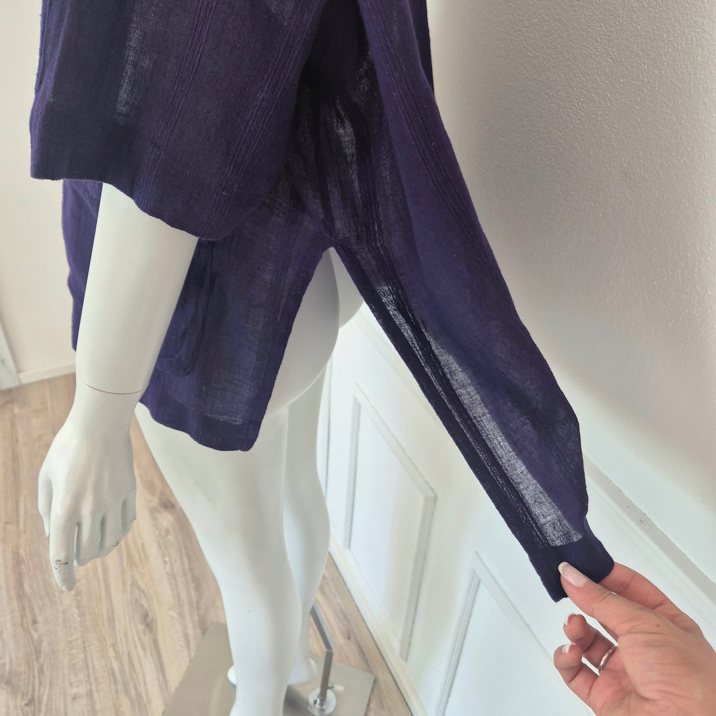 Romeo Gigli | Camicia estiva cotone garzato viola