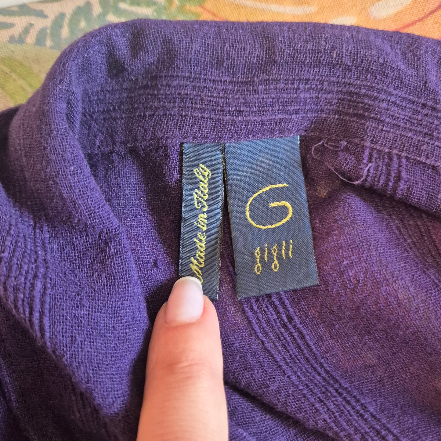 Romeo Gigli | Camicia estiva cotone garzato viola