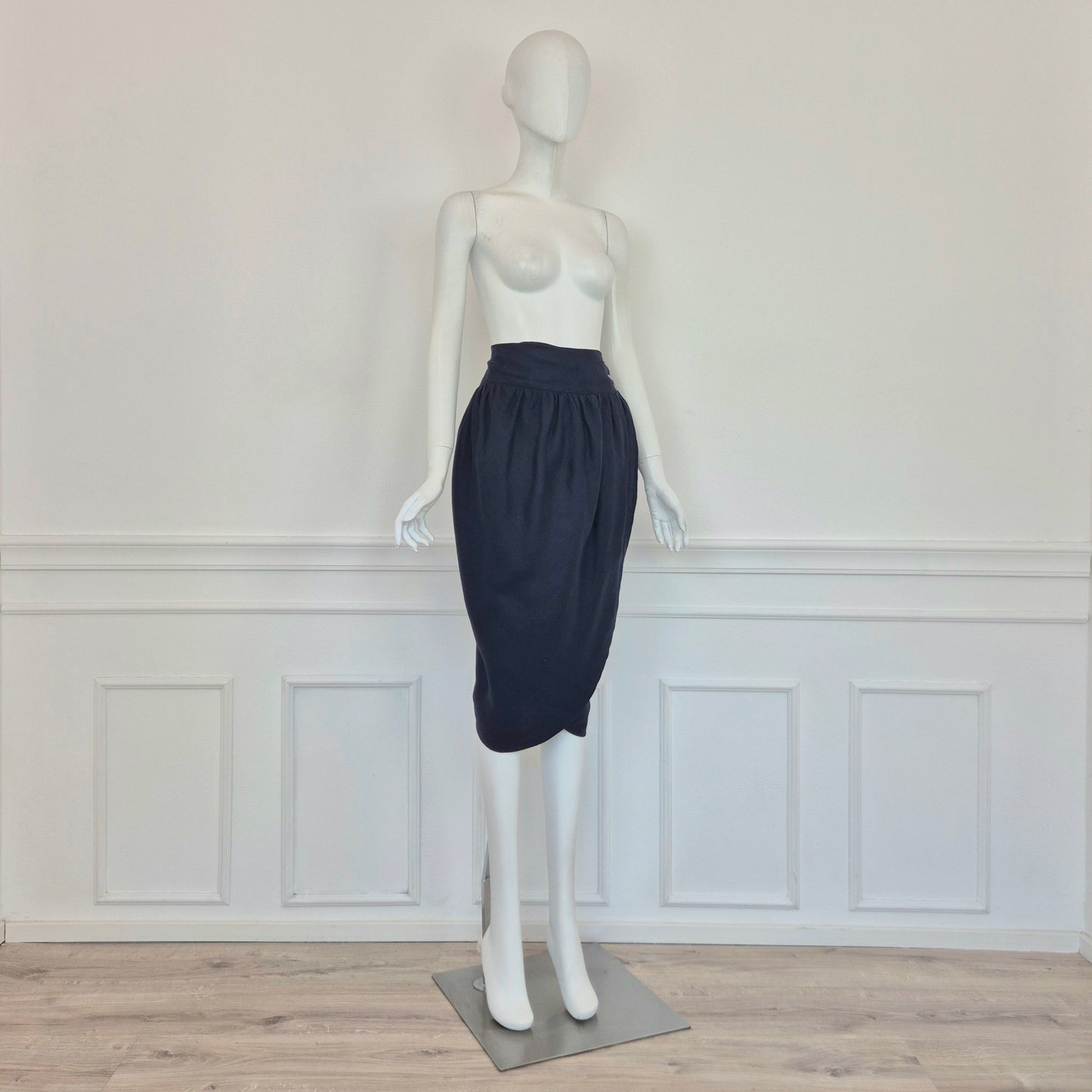 Romeo Gigli | Tulip skirt lino blu