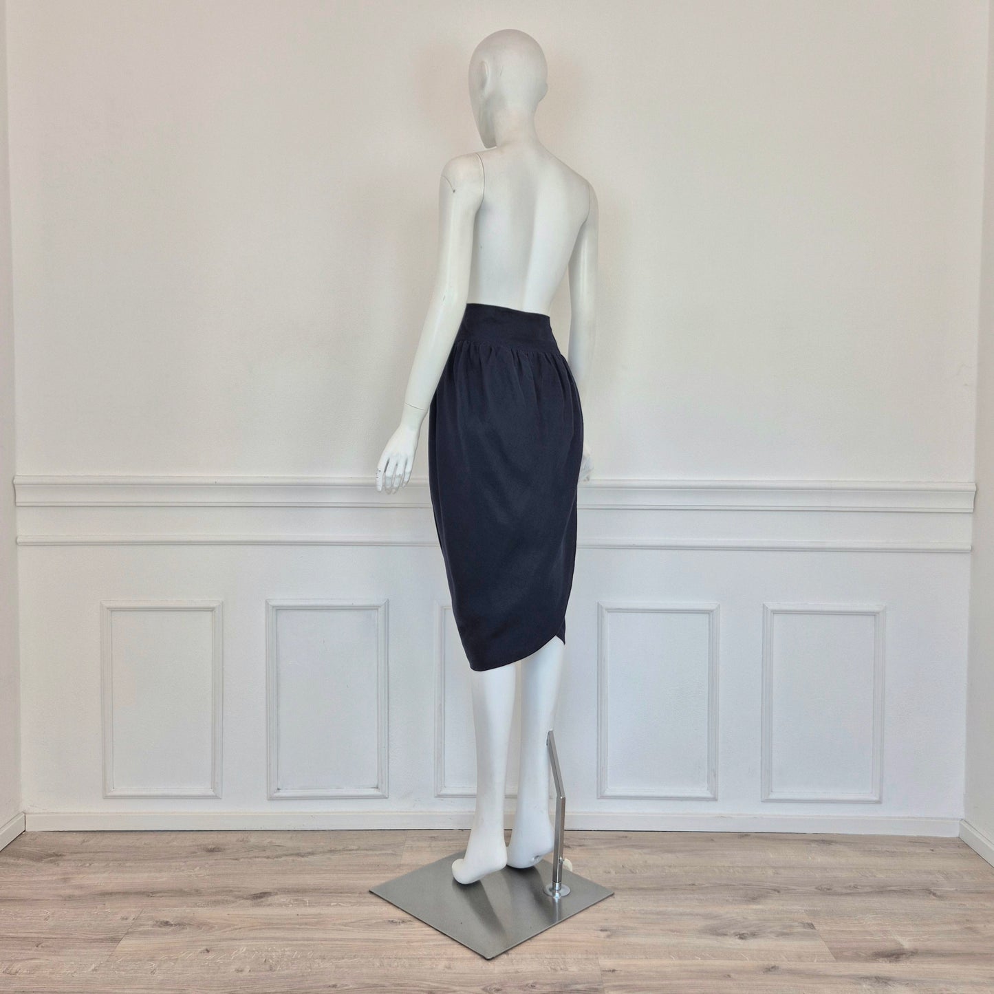 Romeo Gigli | Tulip skirt lino blu