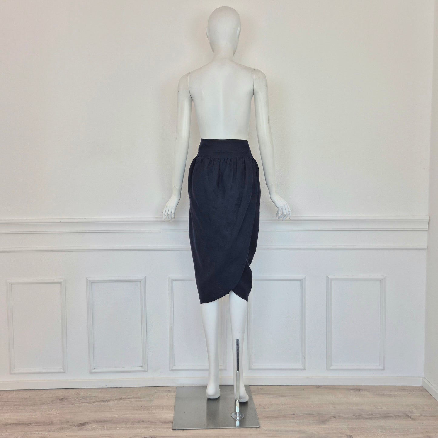 Romeo Gigli | Tulip skirt lino blu