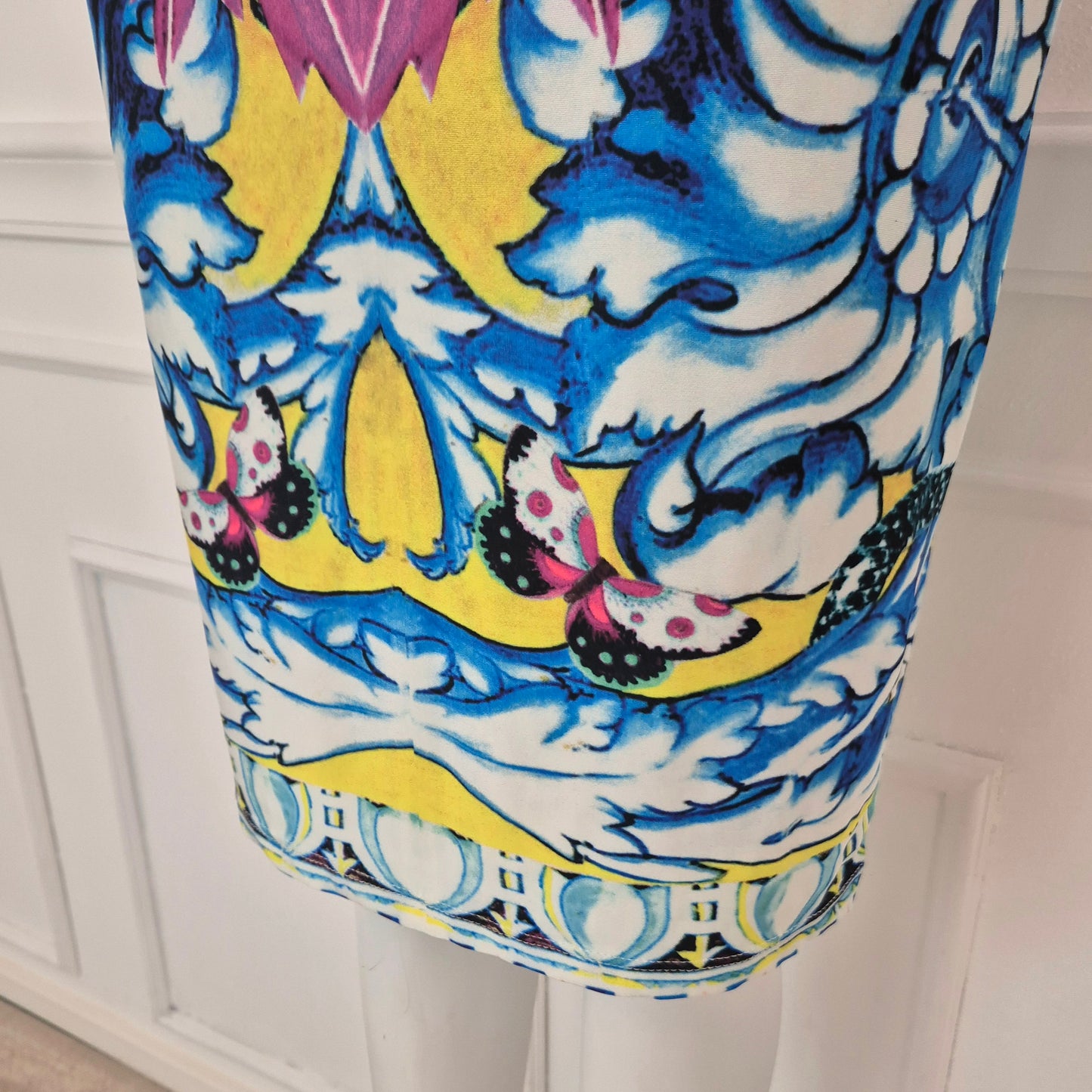 Roberto Cavalli | Abito con collare in metallo 2014