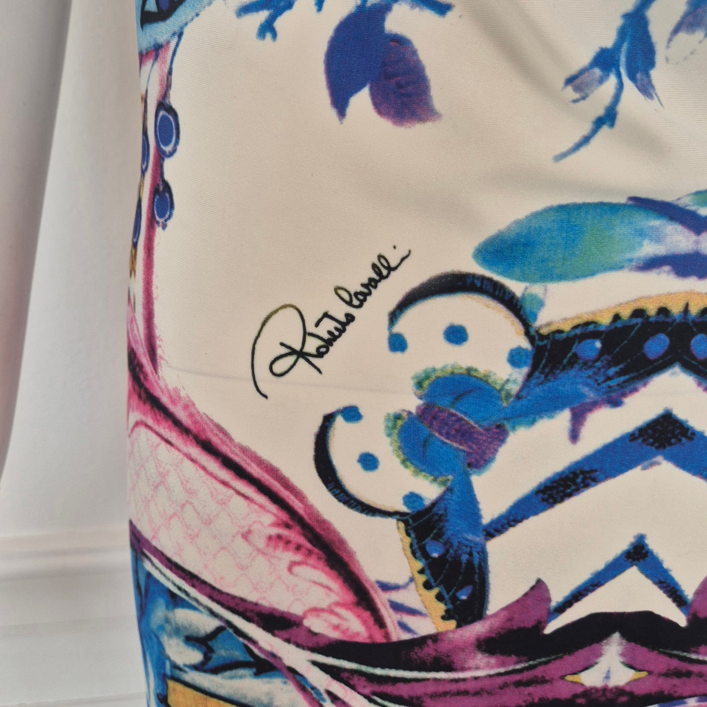 Roberto Cavalli | Abito con collare in metallo 2014
