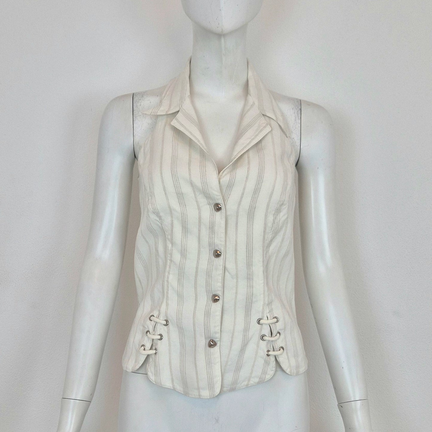 Thierry Mugler | Camicetta in cotone con lacci