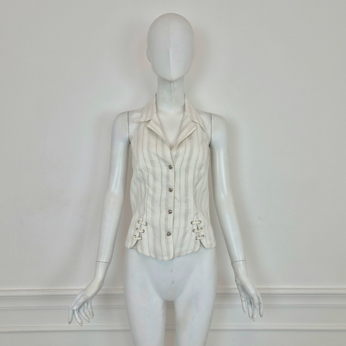 Thierry Mugler | Camicetta in cotone con lacci