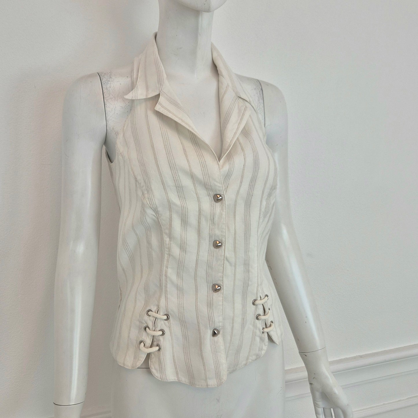 Thierry Mugler | Camicetta in cotone con lacci