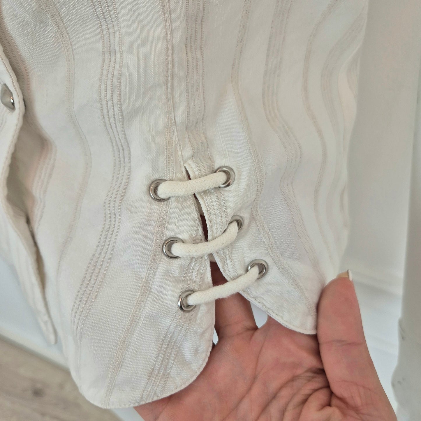 Thierry Mugler | Camicetta in cotone con lacci