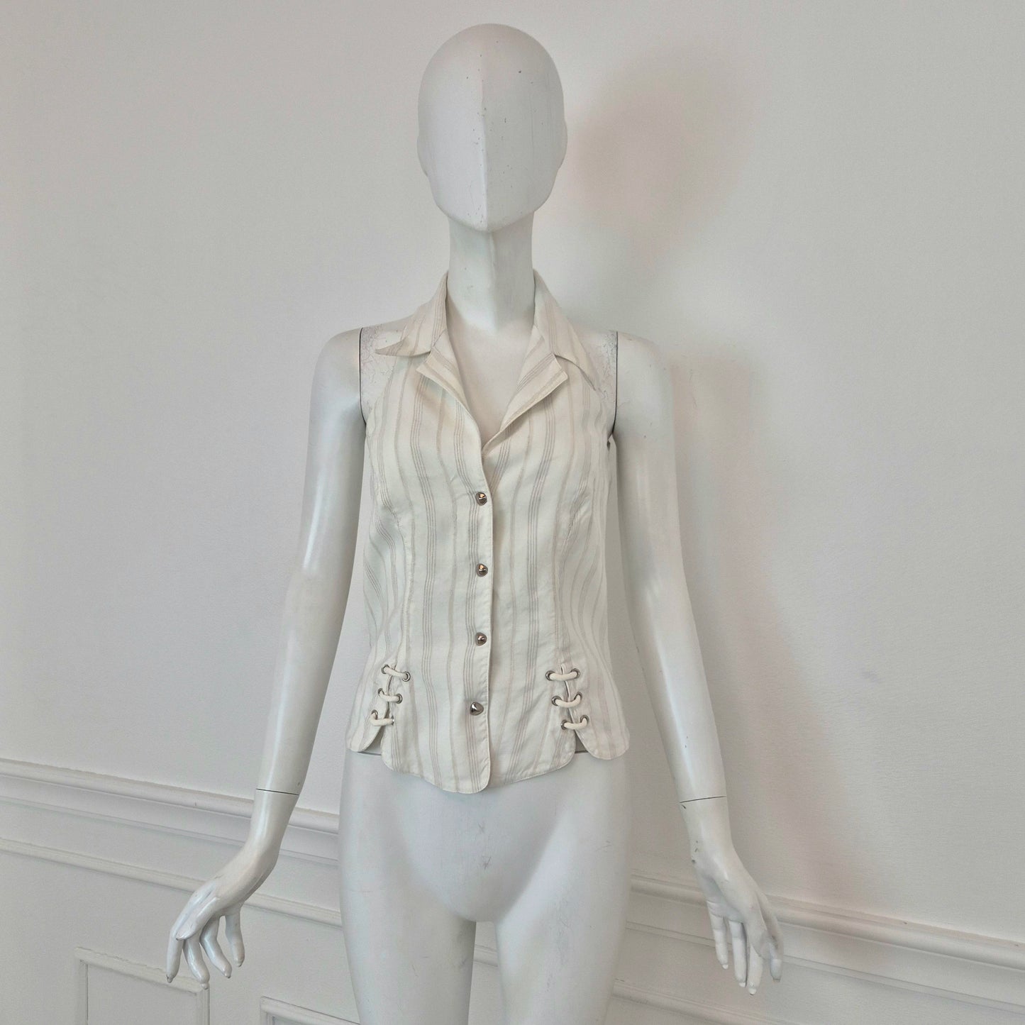 Thierry Mugler | Camicetta in cotone con lacci