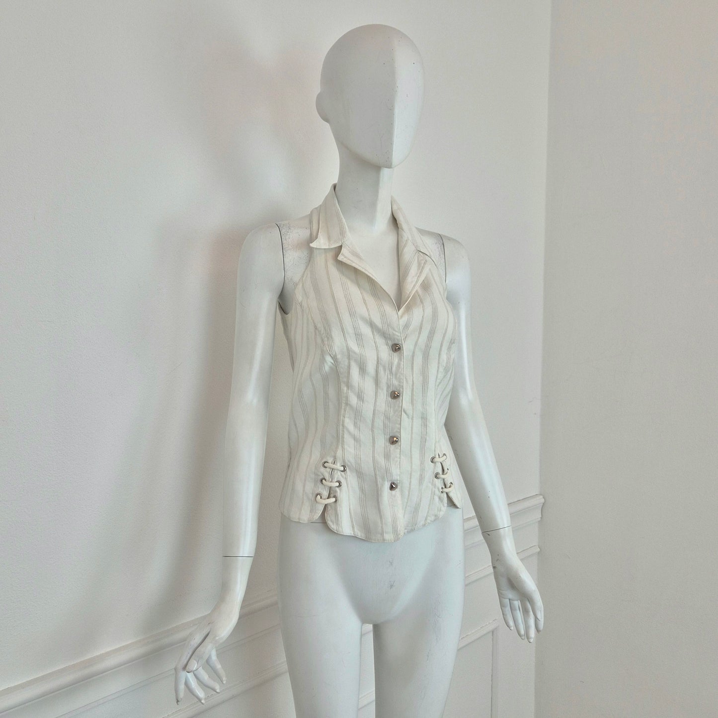 Thierry Mugler | Camicetta in cotone con lacci