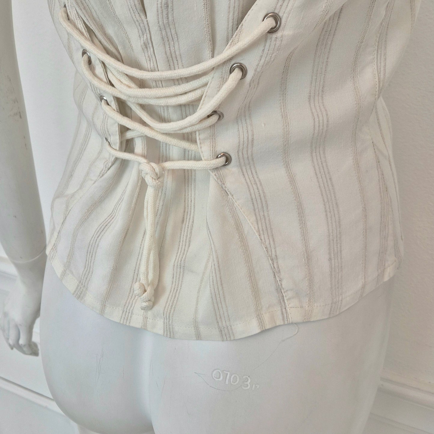 Thierry Mugler | Camicetta in cotone con lacci
