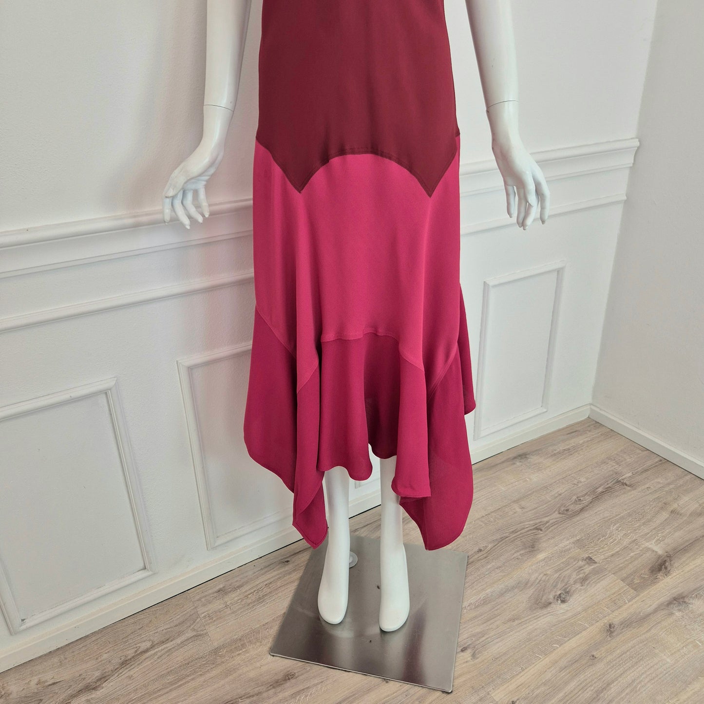 Yves Saint Laurent | Abito in viscosa tre colori 2003