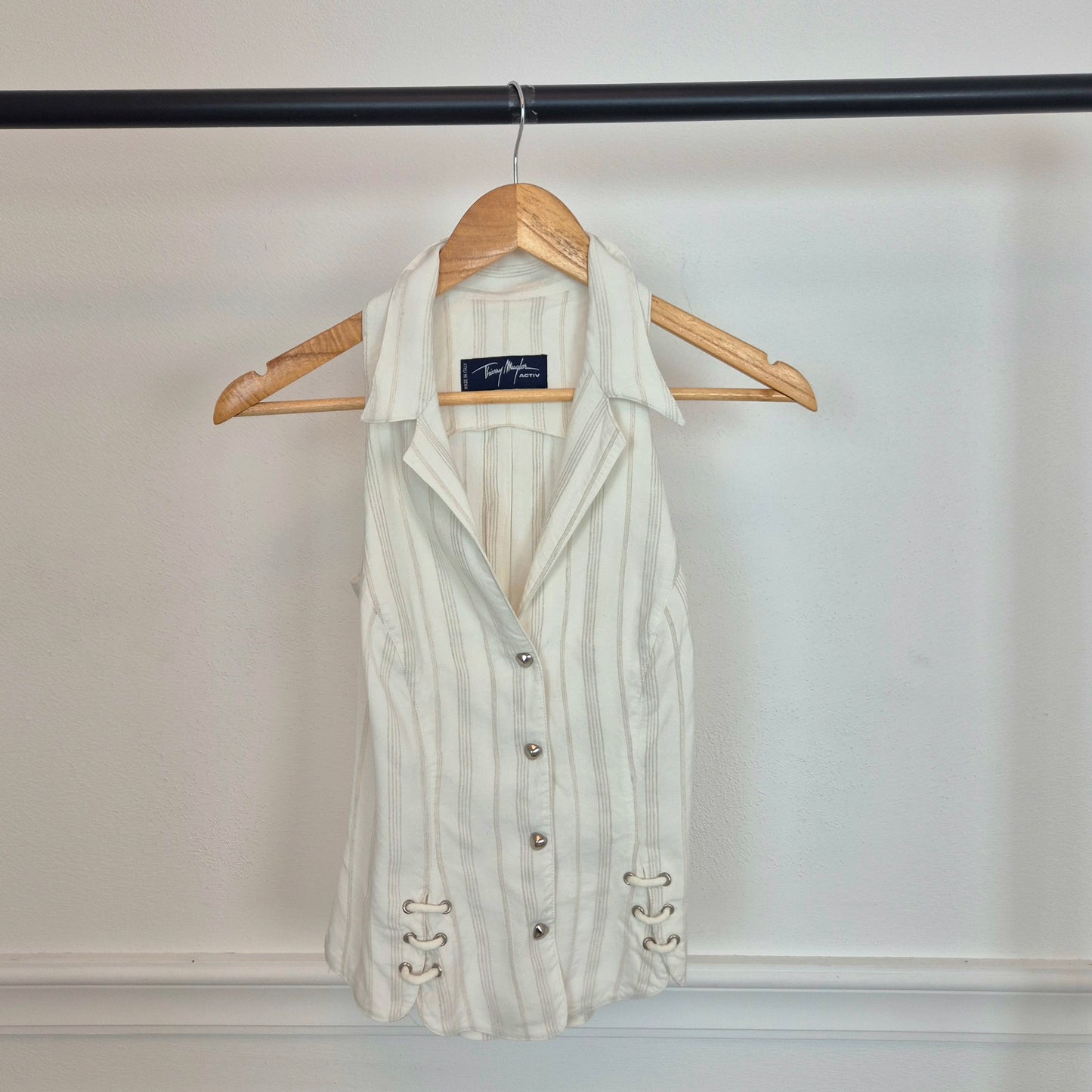 Thierry Mugler | Camicetta in cotone con lacci