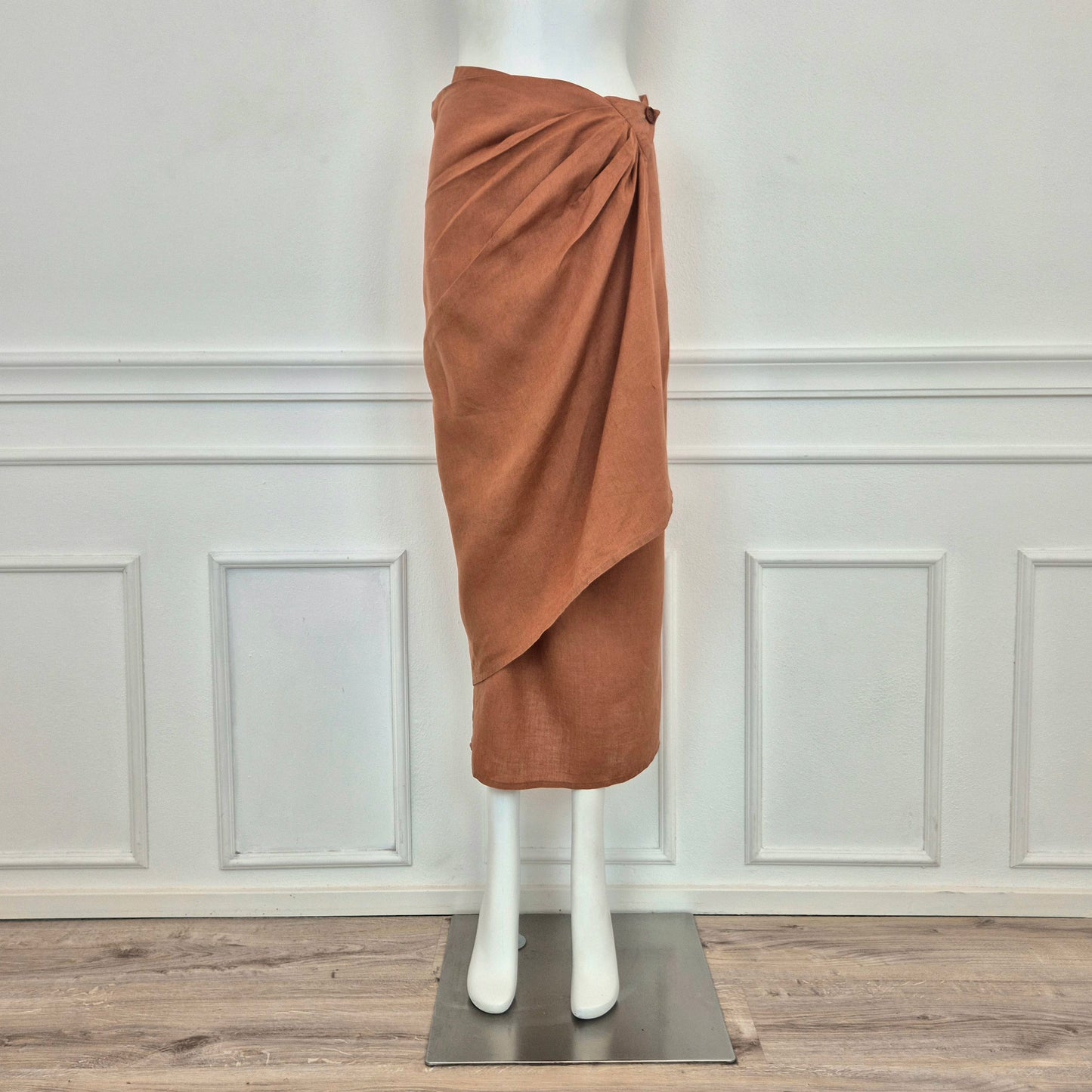 Romeo Gigli | Gonna lunga in lino 1994