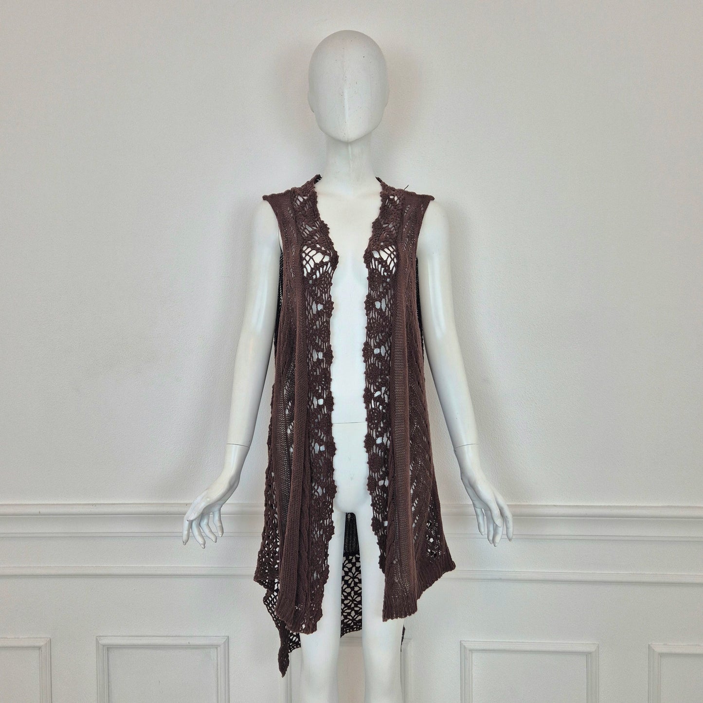 Twin set Simona Barbieri | Gilet cotone crochet