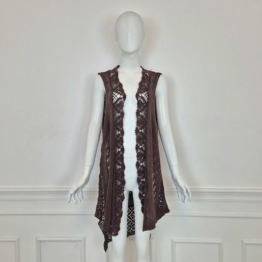 Twin set Simona Barbieri | Gilet cotone crochet