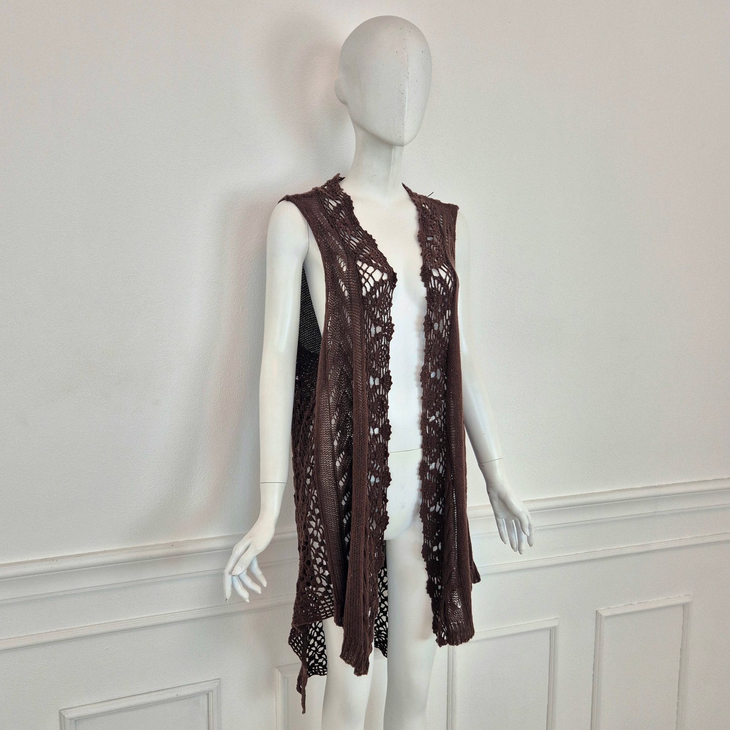 Twin set Simona Barbieri | Gilet cotone crochet