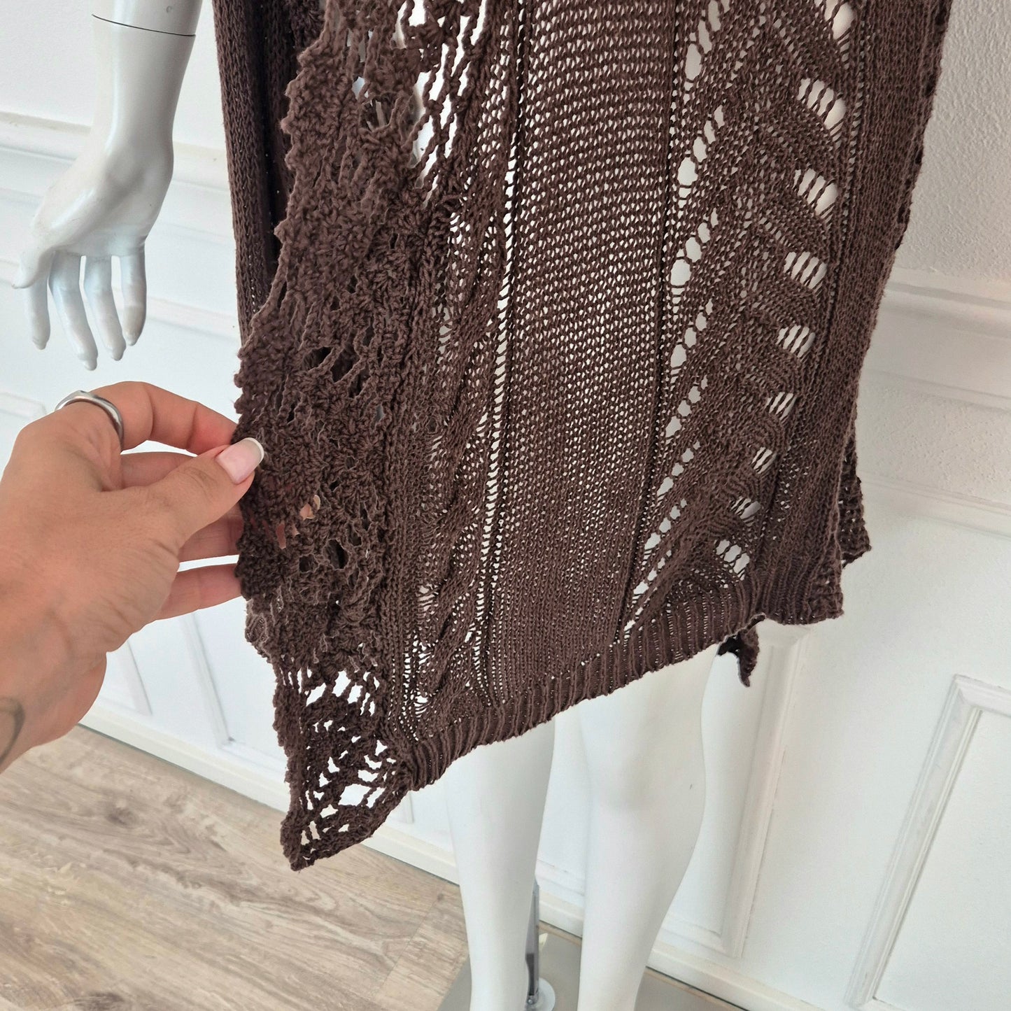 Twin set Simona Barbieri | Gilet cotone crochet