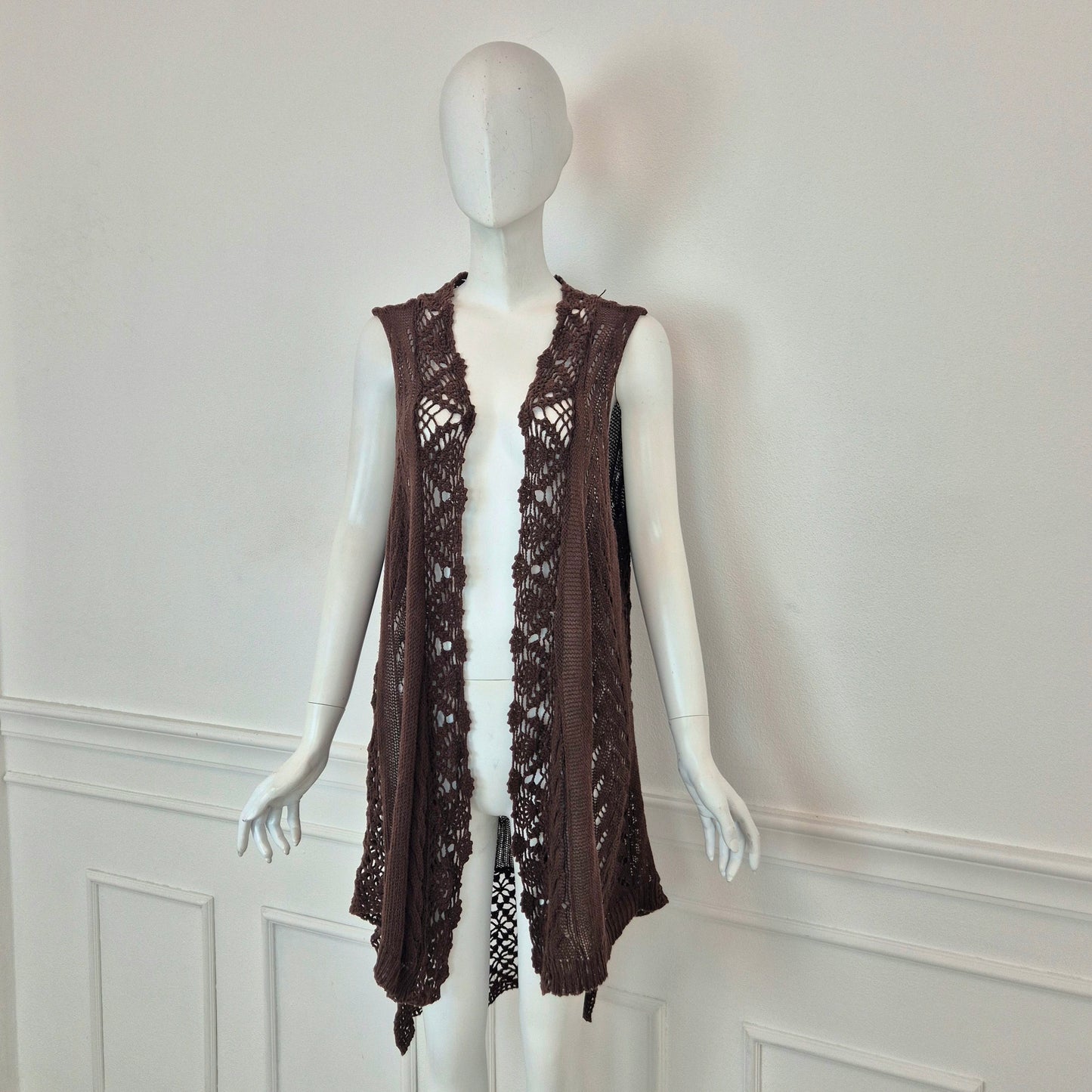 Twin set Simona Barbieri | Gilet cotone crochet