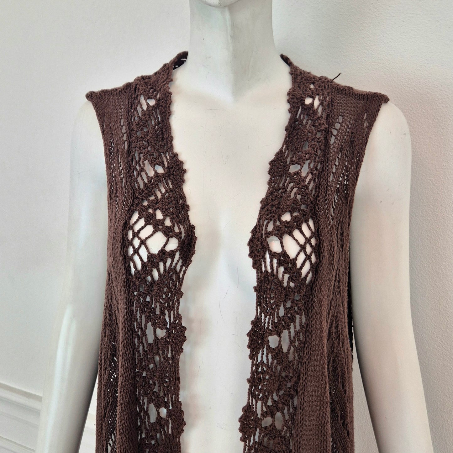 Twin set Simona Barbieri | Gilet cotone crochet