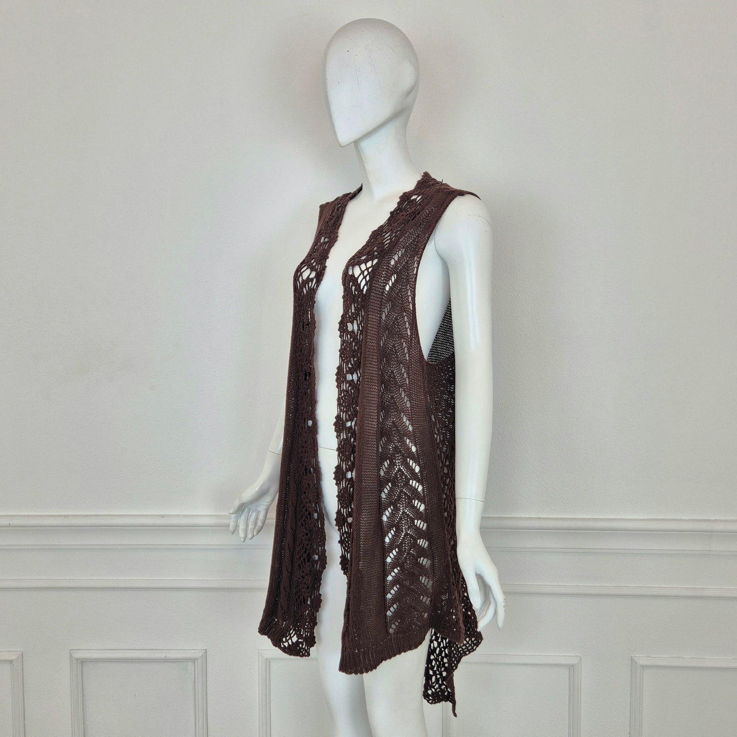 Twin set Simona Barbieri | Gilet cotone crochet
